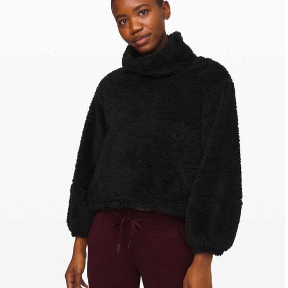 Lululemon Warmth Restore Sherpa Pullover Black - Picture 5 of 5